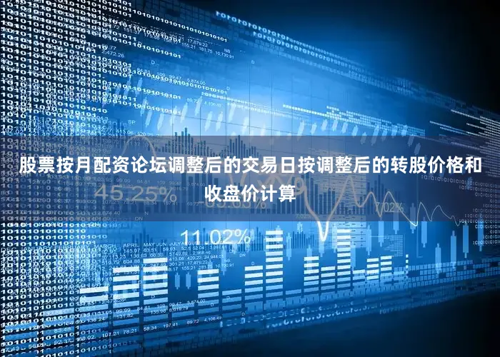 股票按月配资论坛调整后的交易日按调整后的转股价格和收盘价计算