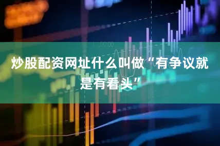 炒股配资网址什么叫做“有争议就是有看头”
