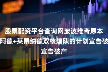股票配资平台查询网波波维奇原本用阿德+莱昂纳德双核建队的计划宣告破产